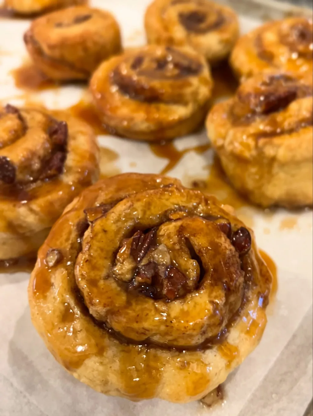 A gluten-free sticky bun