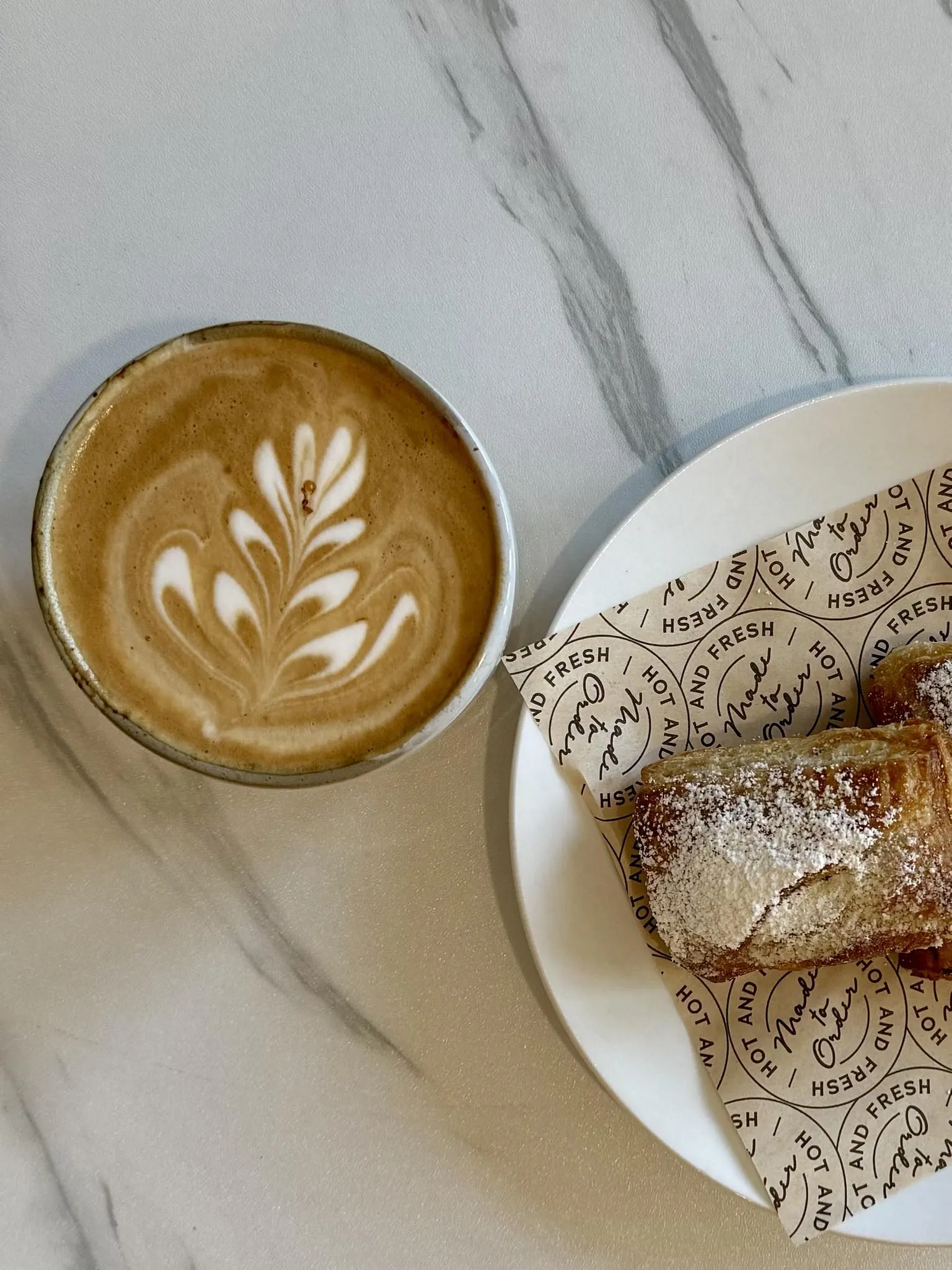 Guava bars and latte