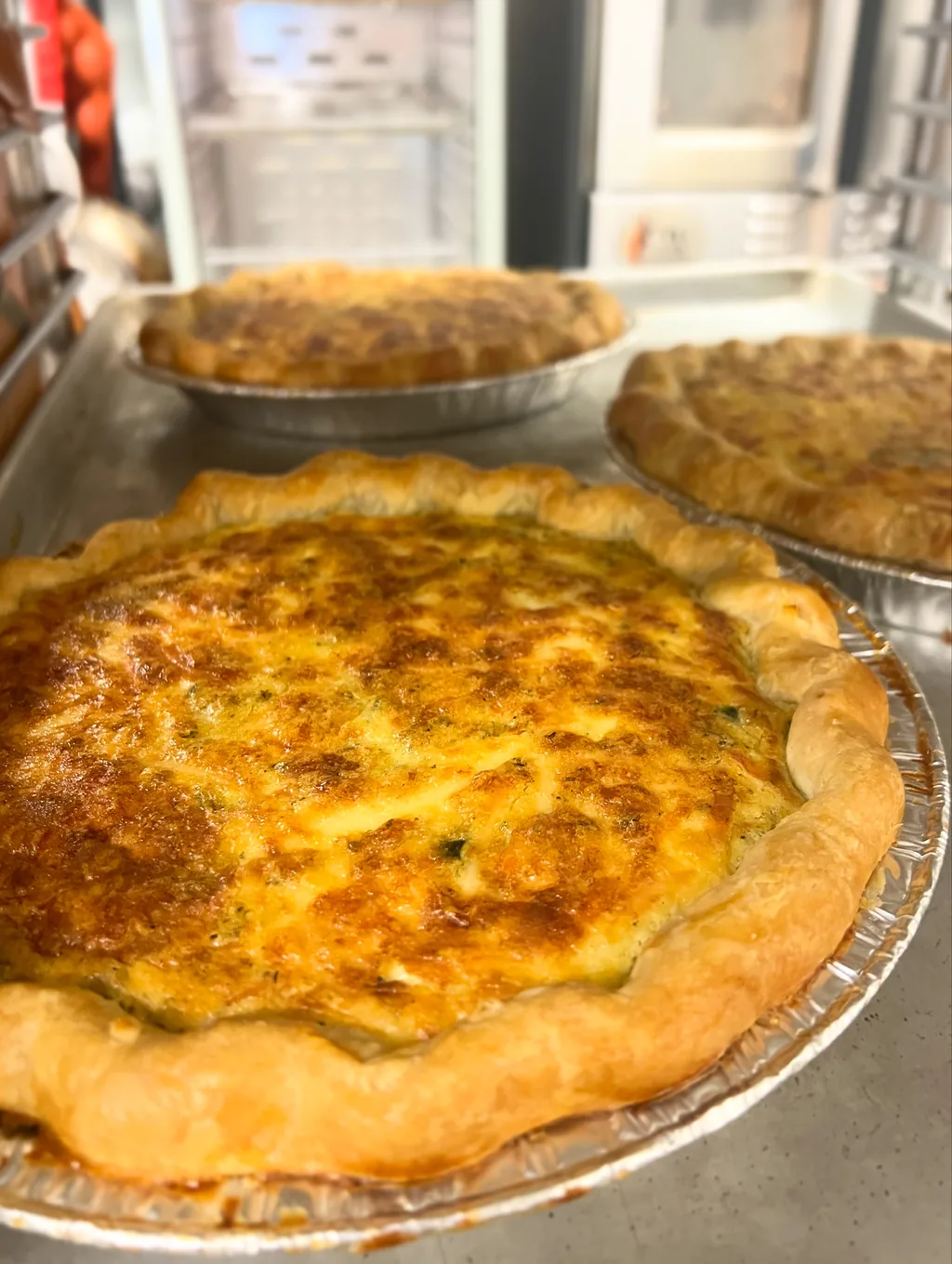 Quiche of the day fresh from the oven
